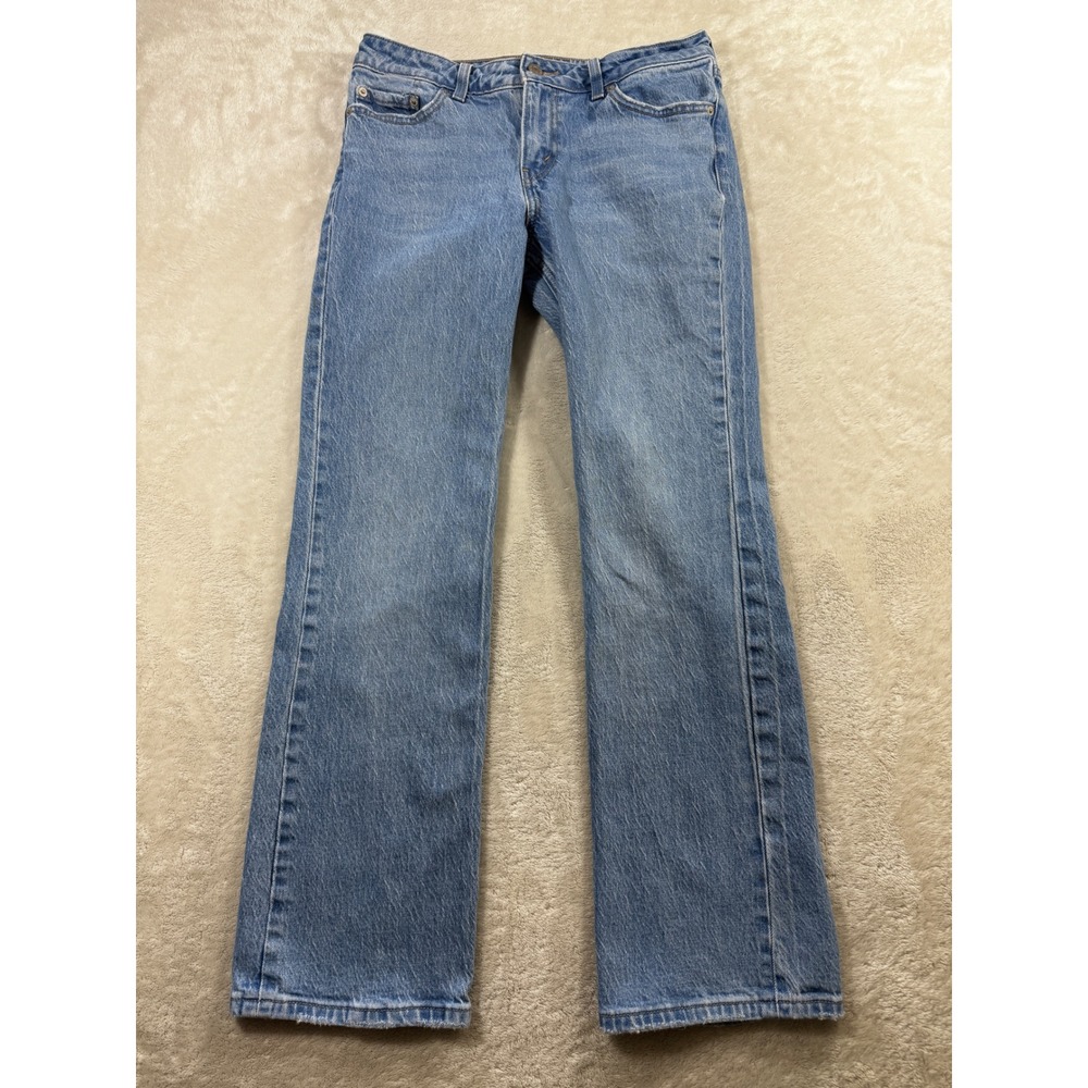 Levi's Womens Low Pitch Boot Stretch Blue Denim Jeans 28 Meas: 29x29.5
